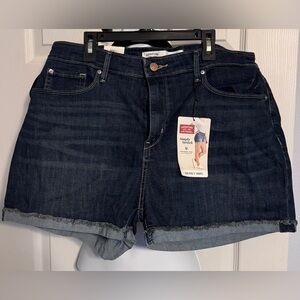 NWT plus 16 Lego Strauss stretch jean cutoff shorts folded hem